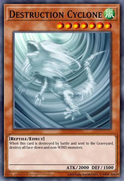 Destruction Cyclone Common STON-EN028 Strike of Neos Yugioh card