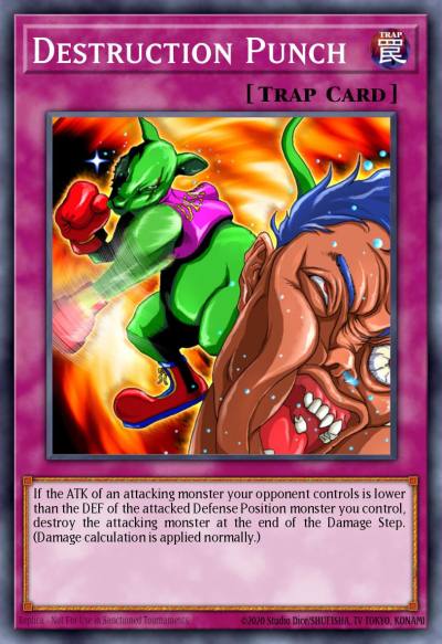 Destruction Punch Common DB2-EN018 Dark Beginning 2 Yugioh card