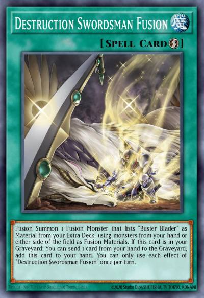Destruction Swordsman Fusion Common MP16-EN215 2016 Mega-Tin Mega Pack Yugioh card