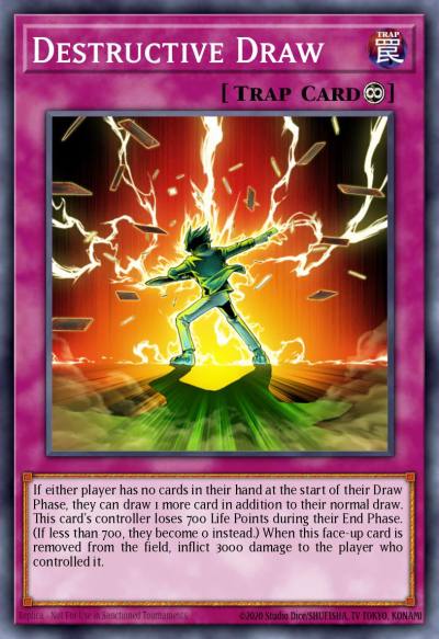 Destructive Draw Common TAEV-EN073 Tactical Evolution Yugioh card