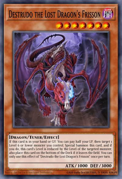 Destrudo the Lost Dragons Frisson Rare MP18-EN127 2018 Mega-Tin Mega Pack Yugioh card