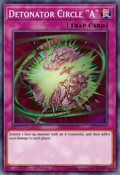 Detonator Circle A Common GLAS-EN077 Gladiators Assault Yugioh card