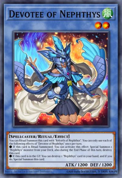 Devotee of Nephthys Secret Rare HISU-EN005 Hidden Summoners Yugioh card