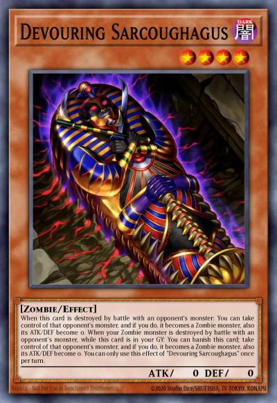 Devouring Sarcoughagus Common DIFO-EN033 Dimension Force Yugioh card