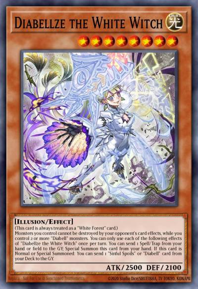 Diabellze the White Witch Super Rare ALIN-EN012 Alliance Insight Yugioh card
