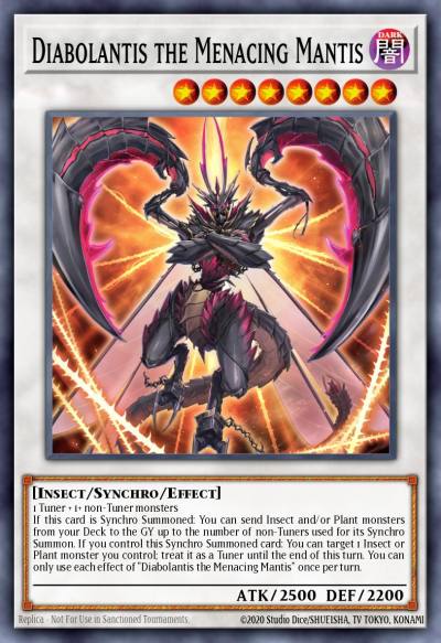 Diabolantis the Menacing Mantis Ultra Rare MP24-EN180 25th Anniversary Tin Dueling Mirrors Yugioh card