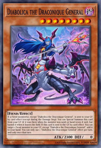 Diabolica the Draconique General Ultra Rare MP24-EN230 25th Anniversary Tin Dueling Mirrors Yugioh card