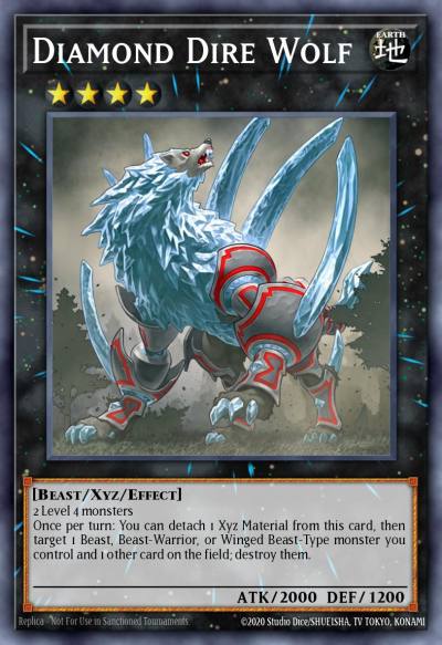 Diamond Dire Wolf Super Rare CT10-EN012 2013 Collectible Tins Wave 2 Yugioh card