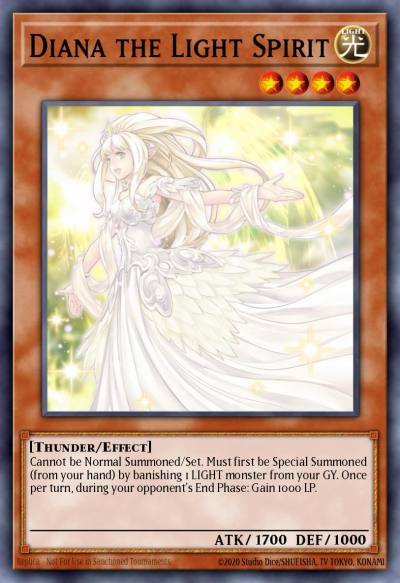 Diana the Light Spirit Common MP19-EN174 2019 Gold Sarcophagus Tin Mega Pack Yugioh card
