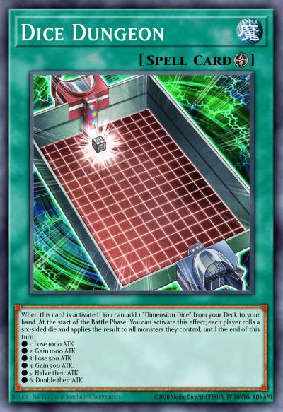 Dice Dungeon Ultra Rare BLCR-EN005 Battles of Legend Crystal Revenge Yugioh card