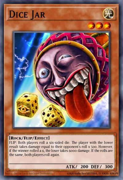 Dice Jar Common DB2-EN226 Dark Beginning 2 Yugioh card