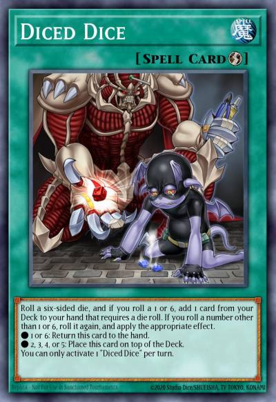 Diced Dice Common MP21-EN146 2021 Tin of Ancient Battles Yugioh card