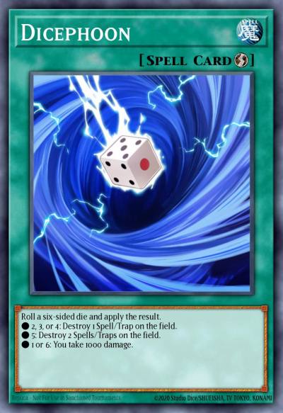 Dicephoon Common SR01-EN032 Emperor of Darkness Structure Deck Yugioh card