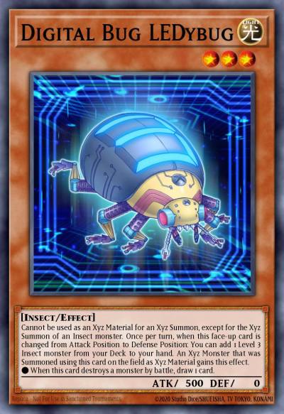 Digital Bug LEDybug Common MP18-EN006 2018 Mega-Tin Mega Pack Yugioh card