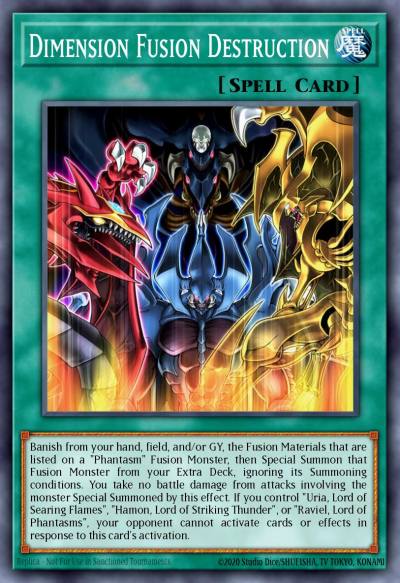 Dimension Fusion Destruction Super Rare SDSA-EN046 Structure Deck Sacred Beasts Yugioh card