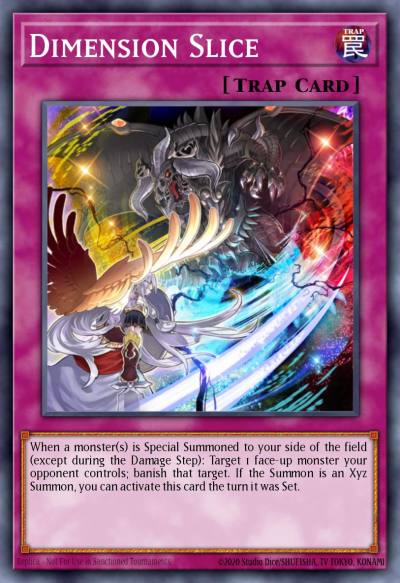 Dimension Slice Rare GAOV-EN076 Galactic Overlord Yugioh card