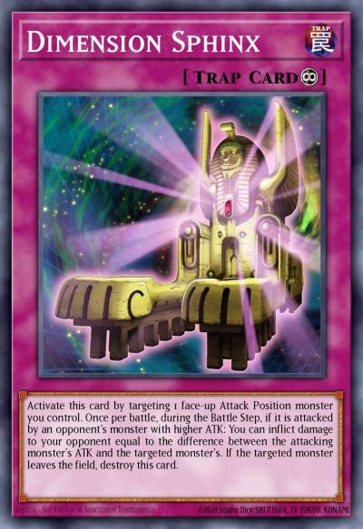 Dimension Sphinx Ultra Rare MVP1-EN023 Yu-Gi-Oh! The Dark Side of Dimensions Movie Pack Yugioh card