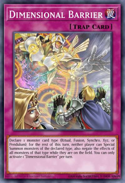 Dimensional Barrier Secret Rare MP17-EN163 2017 Mega-Tin Mega Pack Yugioh card