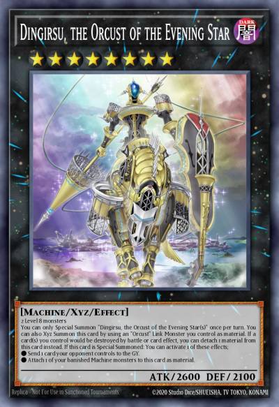 Dingirsu the Orcust of the Evening Star Super Rare RA01-EN040 25th Anniversary Rarity Collection Yugioh card