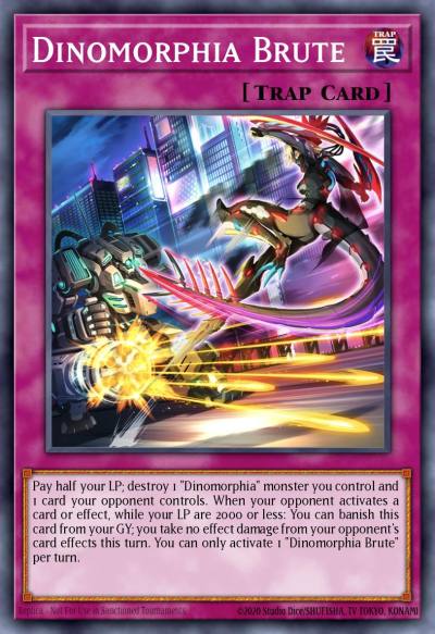 Dinomorphia Brute Common MP23-EN039 25th Anniversary Tin Dueling Heroes Mega Pack Yugioh card