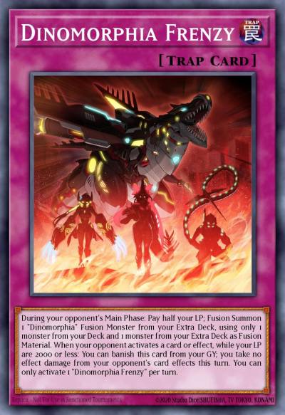 Dinomorphia Frenzy Super Rare MP23-EN107 25th Anniversary Tin Dueling Heroes Mega Pack Yugioh card