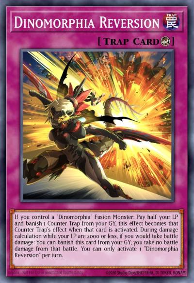 Dinomorphia Reversion Common MP23-EN042 25th Anniversary Tin Dueling Heroes Mega Pack Yugioh card