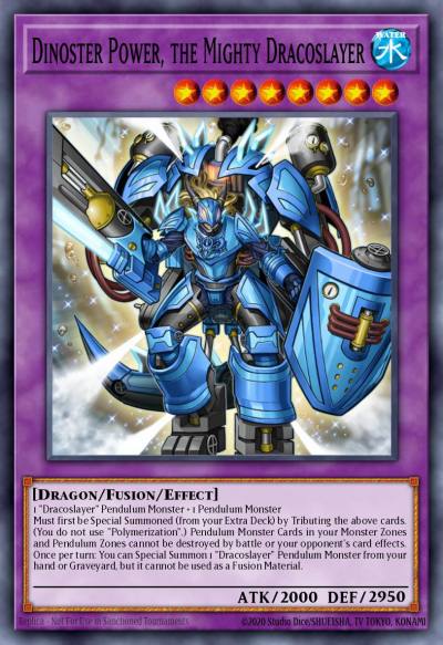 Dinoster Power the Mighty Dracoslayer Rare ANGU-EN047 Ancient Guardians Yugioh card