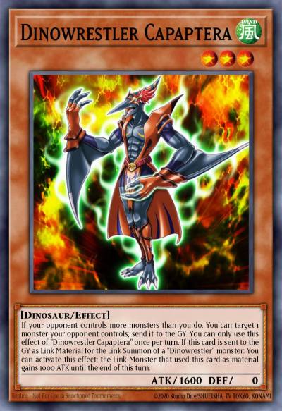 Dinowrestler Capaptera Common MP19-EN158 2019 Gold Sarcophagus Tin Mega Pack Yugioh card