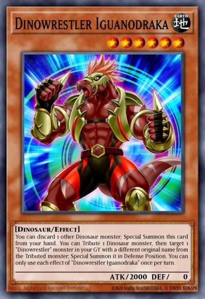 Dinowrestler Iguanodraka Common MP22-EN182 2022 Tin of the Pharaohs Gods Yugioh card
