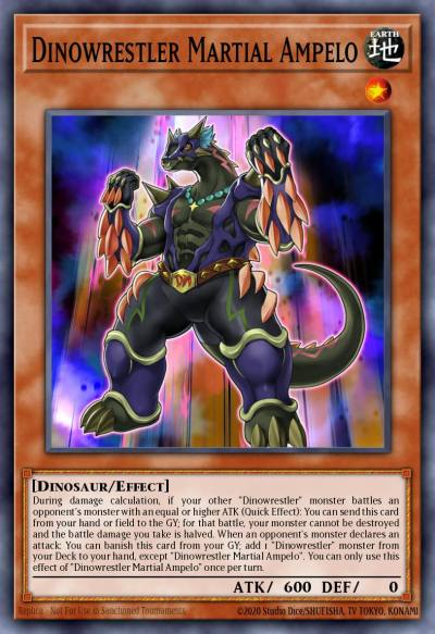 Dinowrestler Martial Ampelo Common MP20-EN150 2020 Tin of Lost Memories Mega Pack Yugioh card