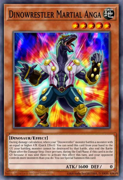 Dinowrestler Martial Anga Common MP20-EN054 2020 Tin of Lost Memories Mega Pack Yugioh card