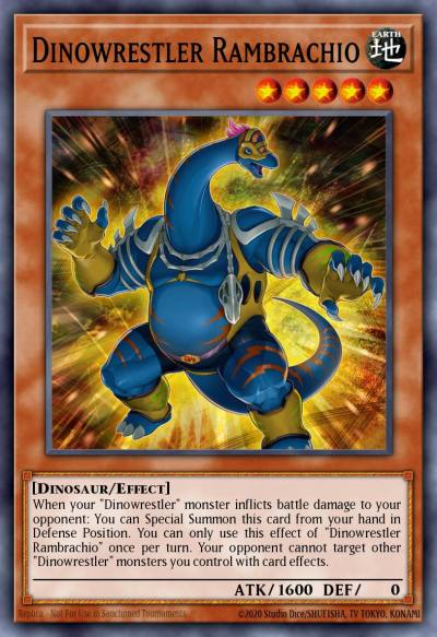 Dinowrestler Rambrachio Common MP20-EN105 2020 Tin of Lost Memories Mega Pack Yugioh card
