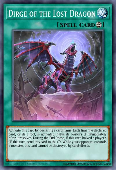 Dirge of the Lost Dragon Ultra Rare MP20-EN079 2020 Tin of Lost Memories Mega Pack Yugioh card