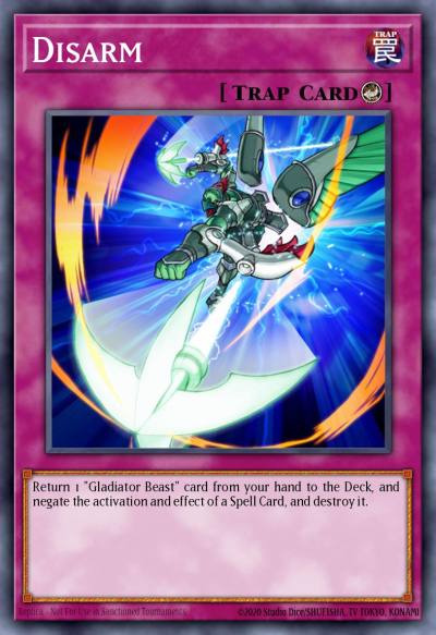 Disarm Common GLAS-EN071 Gladiators Assault Yugioh card