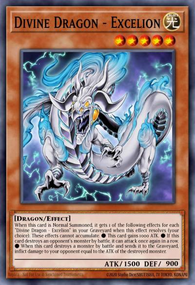 Divine Dragon - Excelion Super Rare DR04-EN153 Dark Revelation Volume 4 Yugioh card
