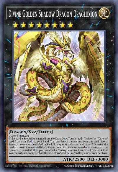 Divine Golden Shadow Dragon Dragluxion Collector's Rare MZTM-EN014 Maze of the Master Yugioh card