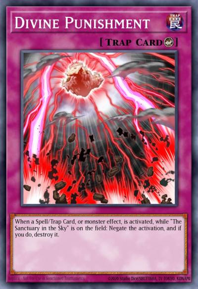 Divine Punishment Common SDLS-EN033 Lost Sanctuary Structure Deck Yugioh card