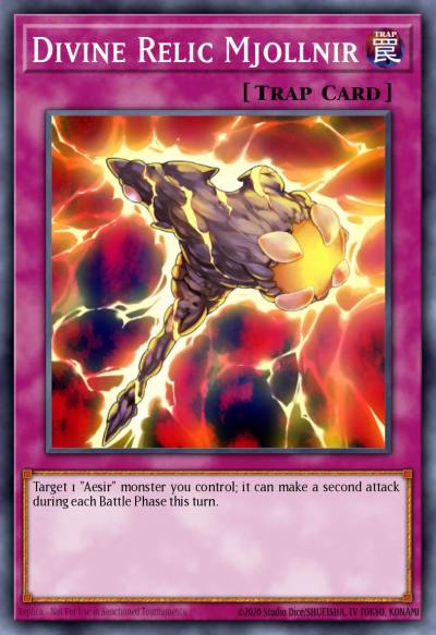 Divine Relic Mjollnir Rare LC5D-EN196 Legendary Collection 5Ds Mega Pack Yugioh card