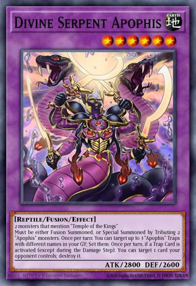 Divine Serpent Apophis Super Rare MZTM-EN004 Maze of the Master Yugioh card