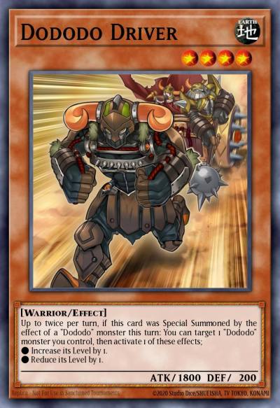 Dododo Driver Common NECH-EN093 The New Challengers Yugioh card