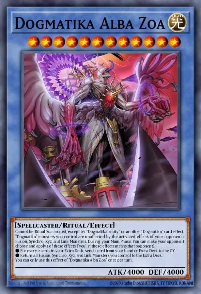 Dogmatika Alba Zoa Super Rare PHHY-EN031 Photon Hypernova Yugioh card