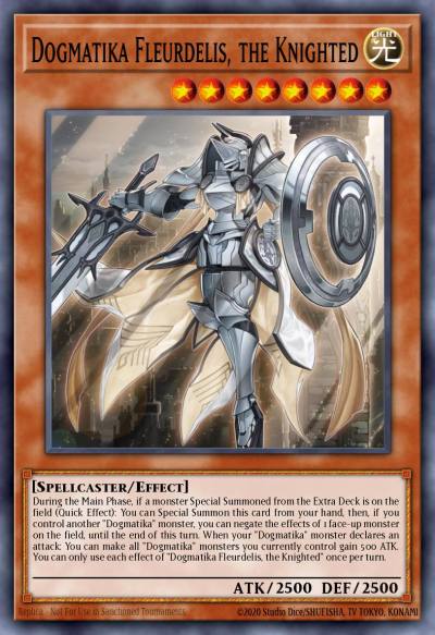 Dogmatika Fleurdelis the Knighted Ultra Rare MP21-EN104 2021 Tin of Ancient Battles Yugioh card