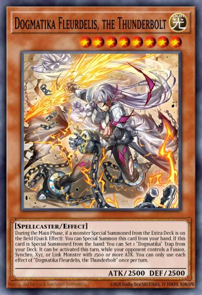Dogmatika Fleurdelis the Thunderbolt Secret Rare DOOD-EN026 Doom of Dimensions Yugioh card