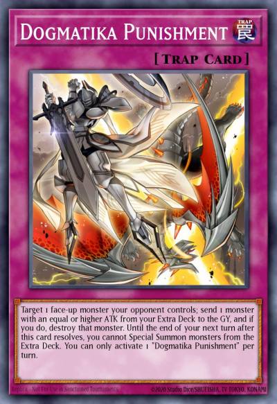 Dogmatika Punishment Prismatic Secret Rare MP21-EN147 2021 Tin of Ancient Battles Yugioh card