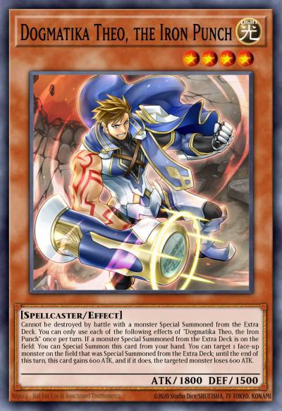 Dogmatika Theo the Iron Punch Ultra Rare MP21-EN102 2021 Tin of Ancient Battles Yugioh card
