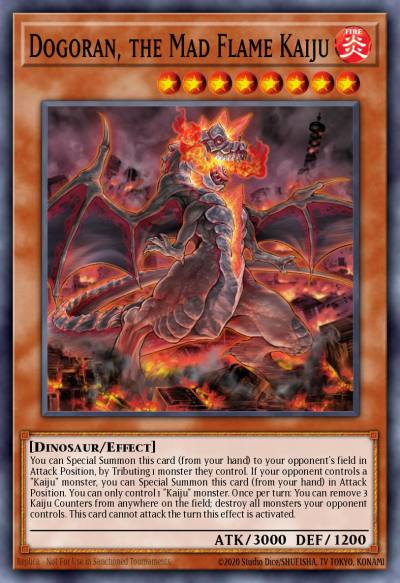 Dogoran the Mad Flame Kaiju Rare MP16-EN098 2016 Mega-Tin Mega Pack Yugioh card