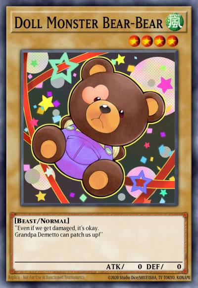 Doll Monster Bear-Bear Super Rare MP23-EN052 25th Anniversary Tin Dueling Heroes Mega Pack Yugioh card