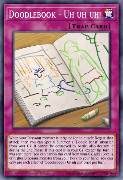 Doodlebook - Uh uh uh Ultra Rare BLCR-EN034 Battles of Legend Crystal Revenge Yugioh card