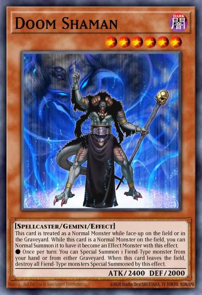 Doom Shaman Rare CP07-EN011 Champion Pack Game Seven Yugioh card