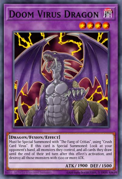Doom Virus Dragon Secret Rare DRL2-EN003 Dragons of Legend 2 Yugioh card